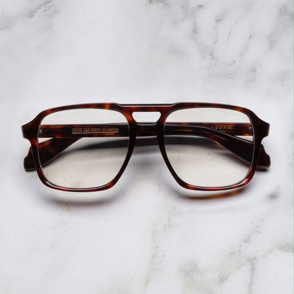 Cutler and Gross 1394 aviator optical frame in tortoiseshell