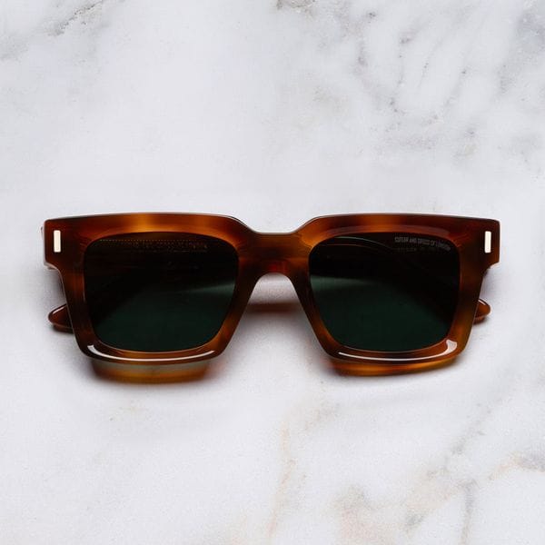 1386 Square Sunglasses in Honey Havana