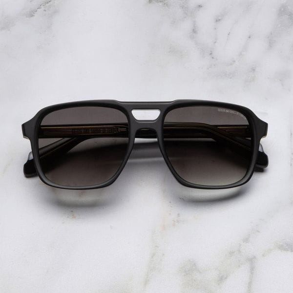 1394 Aviator Sunglasses in Matte Black