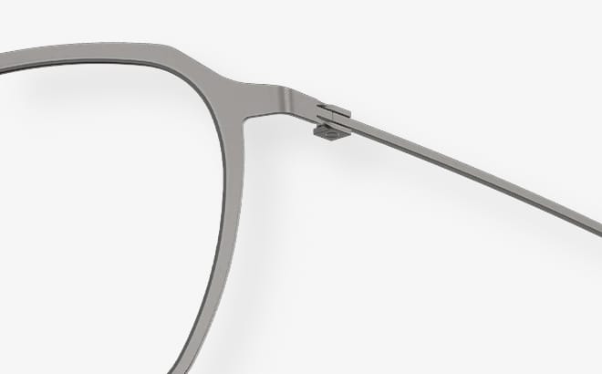 Detail of a LINDBERG blok titanium frame