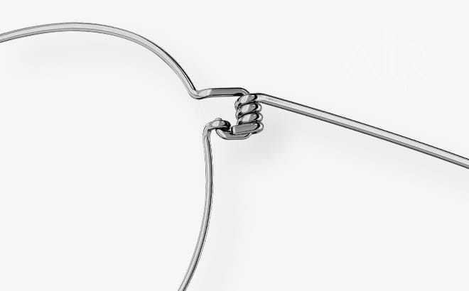 Detail of a LINDBERG air titanium rim frame
