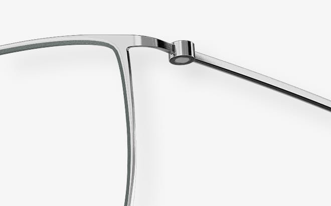Detail of a LINDBERG thintanium frame