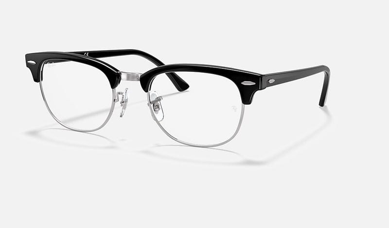 Ray-Ban Clubmaster Optics RX5154 in Black on Silver