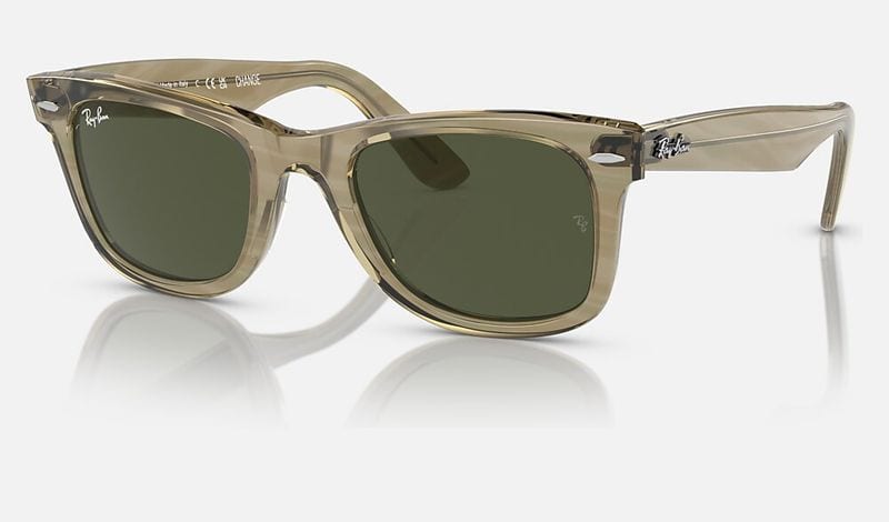 Ray-Ban Original Wayfarer Change RB2140 in Striped Grey, Green