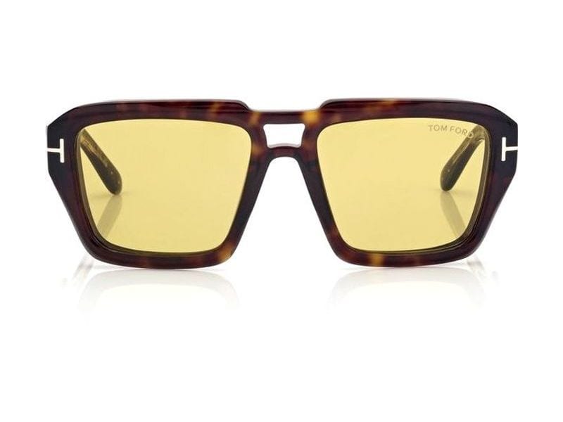 Tom Ford Icon Navigator Sunglasses in dark havana