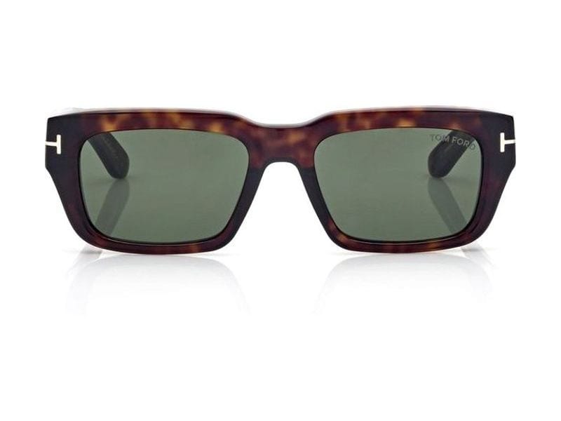 Tom Ford Icon Rectangular Sunglasses in dark havana