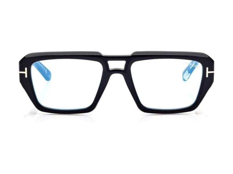 Tom Ford Icon Blue Block Navigator Opticals in black