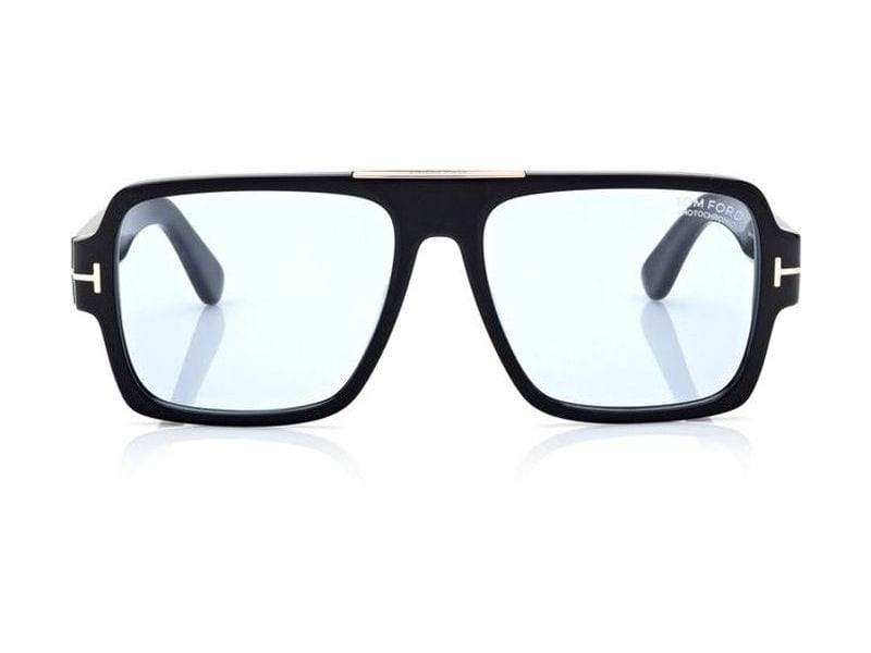 Tom Ford Sean-02 Sunglasses in black / blue