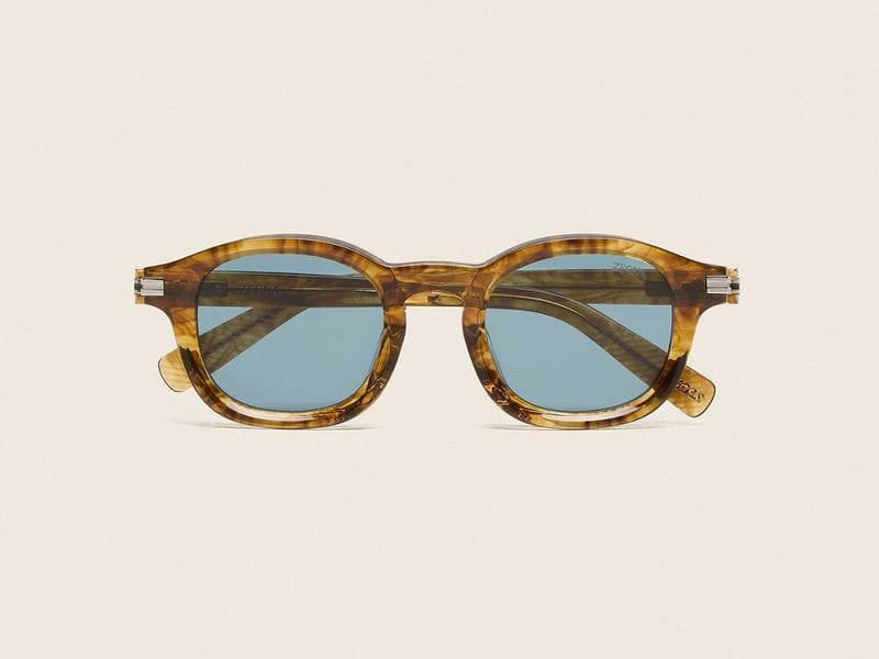 Zegna Aurora I Acetate sunglasses in Transparent Havana Brown