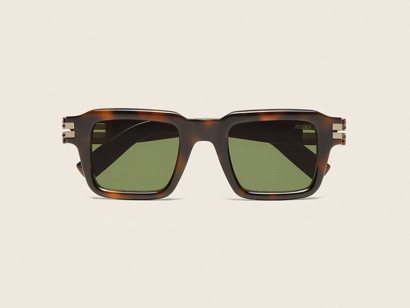 Zegna Acetate sunglasses in Havana Brown