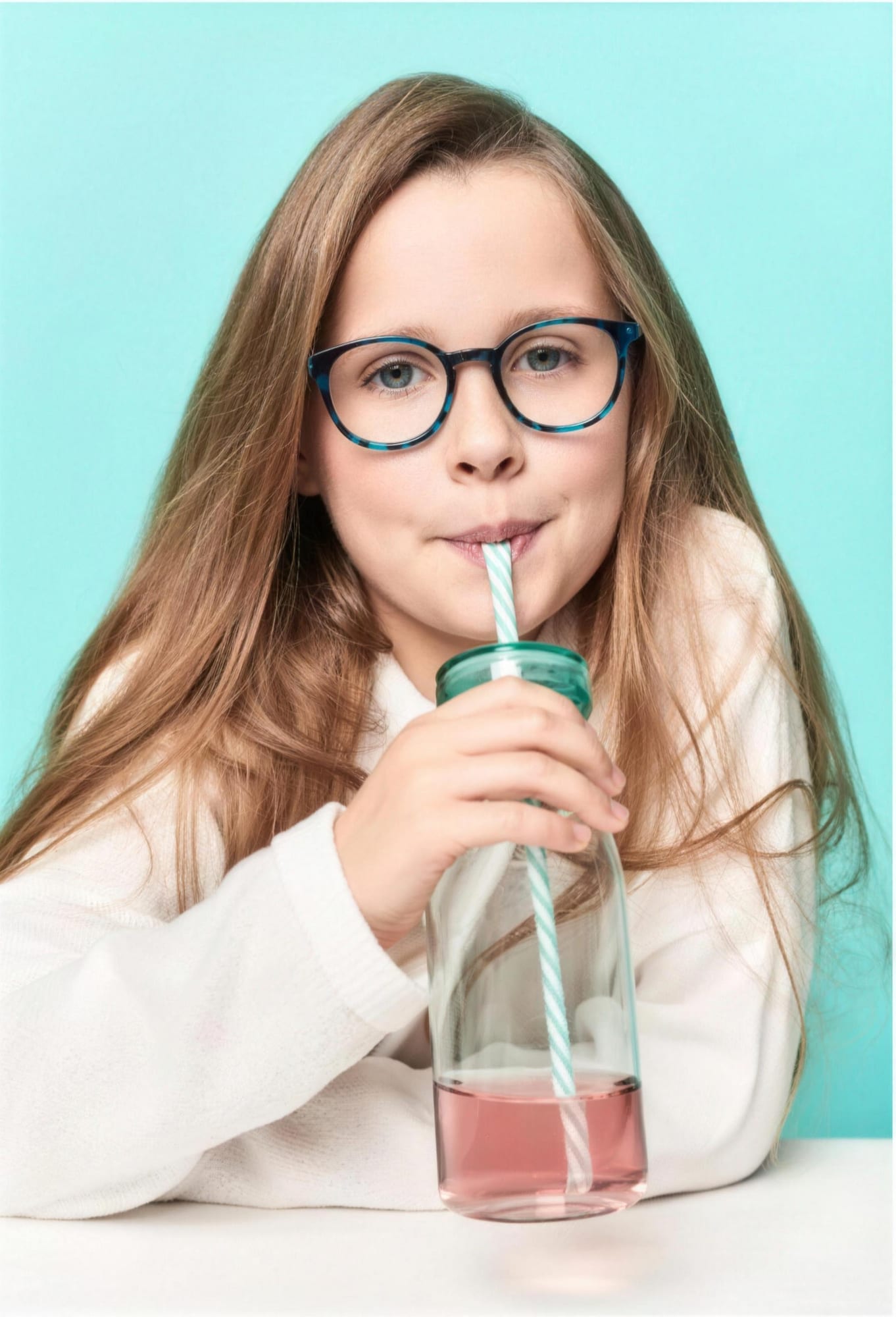 A child at an eye examination
