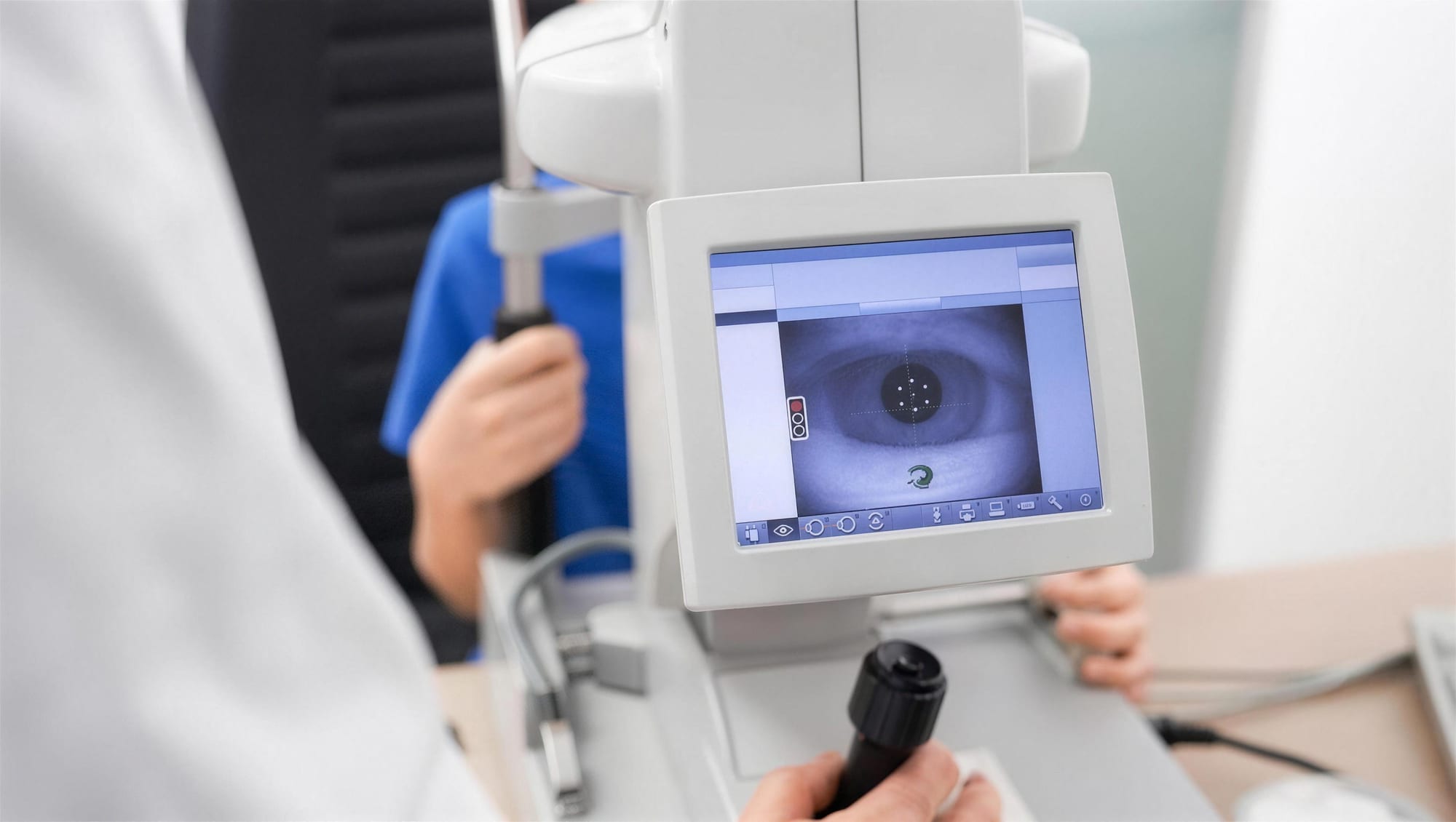 A sight examination at EYE Opticians